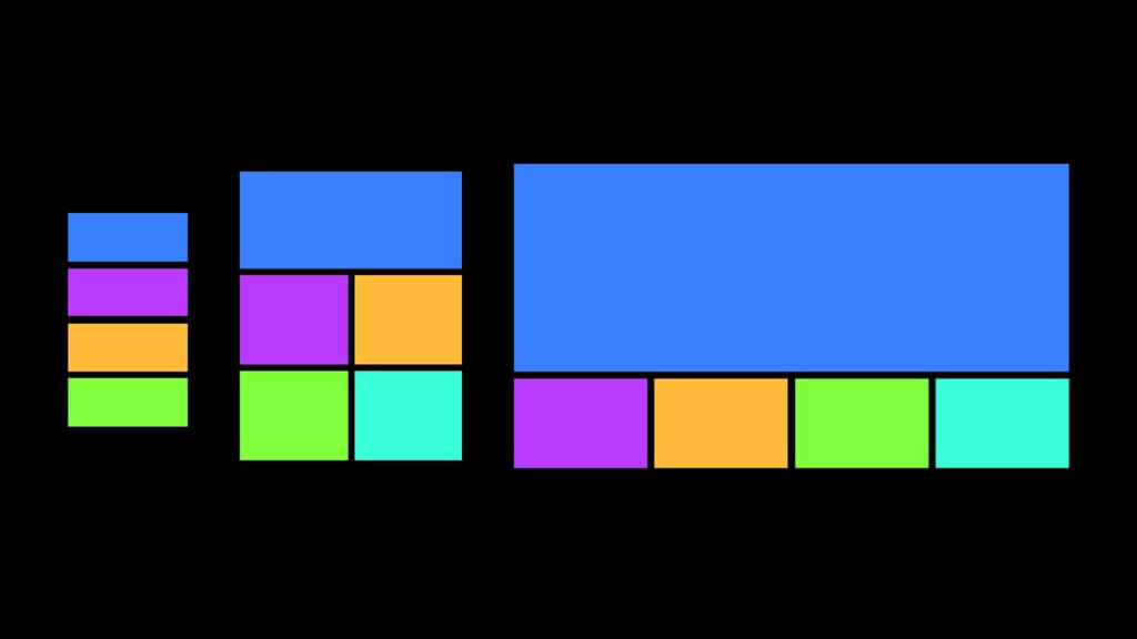 Responsive Web Design Raster Beispiel
